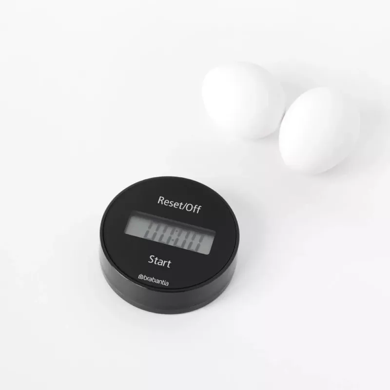 Brabantia temporizador de cocina con imán, gris oscuro