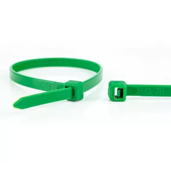 WKK bridas de nailon verdes 300 x 3,6 mm, pack de 100 110194571