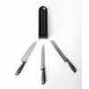 Brabantia Tasty+ set de cuchillos para el cajón, gris oscuro, 3 cuchillos