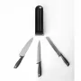 Brabantia Tasty+ set de cuchillos para el cajón, gris oscuro, 3 cuchillos