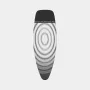 Brabantia funda de tabla de planchar Titan Oval, 135 x 45 cm, talla D, acolchado de 8 mm, superficie de algodón con espuma, gris metálico