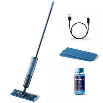 Philips OneUp Serie 3000 Limpiador eléctrico inalámbrico para suelos duros, Deep Blue