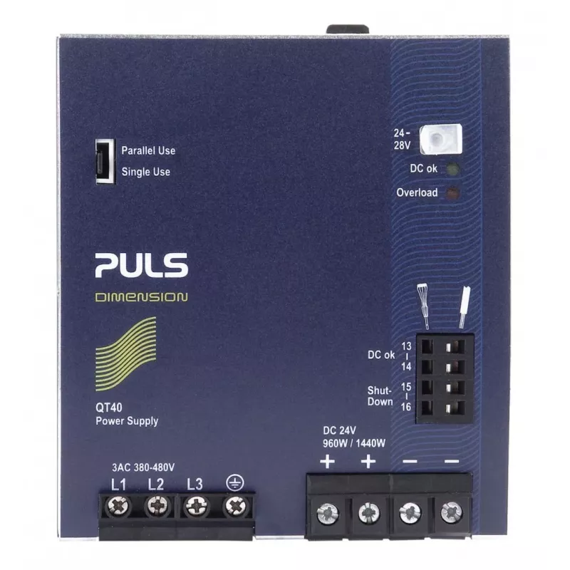 PULS DIMENSION QT40.241 fuente de alimentación para carril DIN 24V DC 40A 960W 3 fases