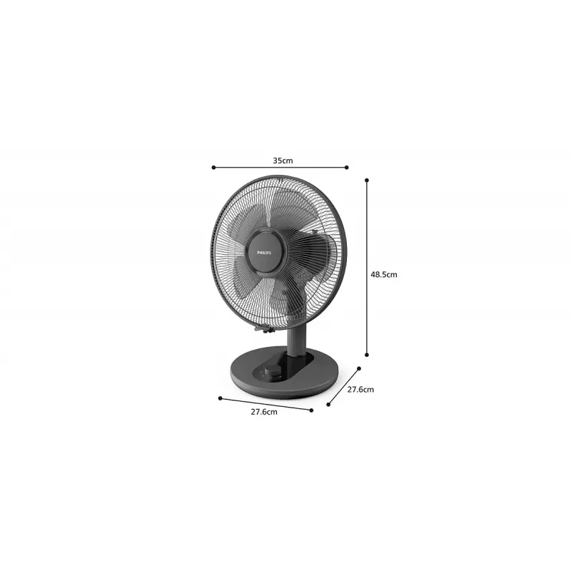 PHILIPS 1000 Series Ventilador de mesa 25 cm negro