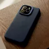 Decoded Funda trasera de cuero para iPhone 16 Pro Max, compatible con MagSafe, navy