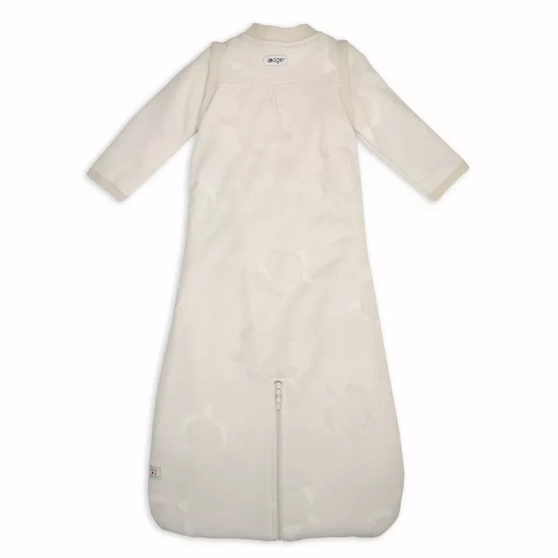 Lodger Hopper Matcha Turtle Saco de dormir para bebé con mangas desmontables, Birch, 68/80 cm
