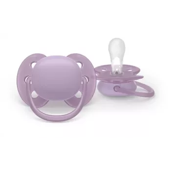 Philips Avent Ultra Soft Chupete 6-18 meses, neutro, pack de 2