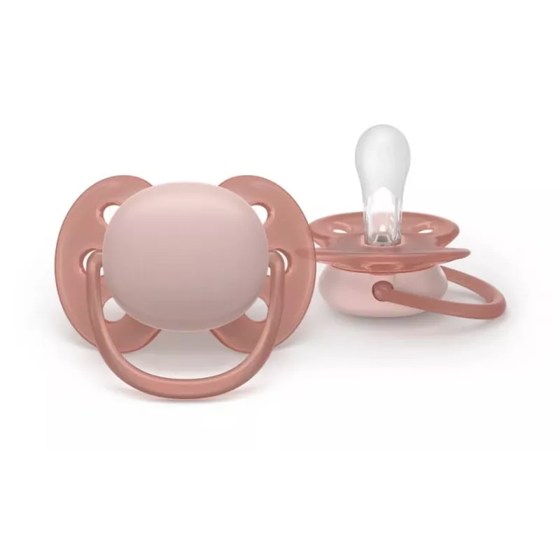 Philips Avent Ultra Soft Chupete 6-18 meses, neutro, pack de 2