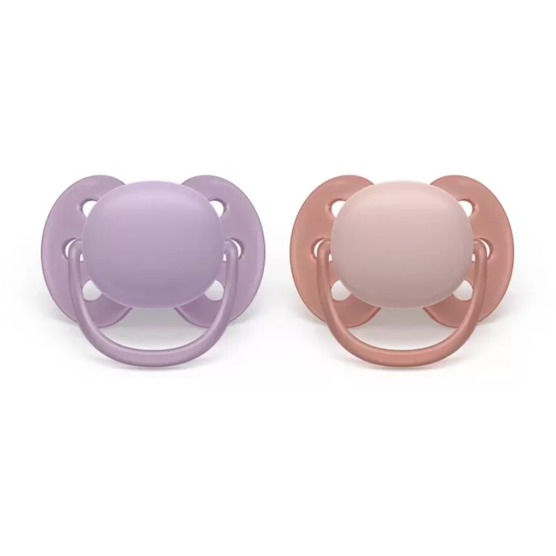 Philips Avent Ultra Soft Chupete 6-18 meses, neutro, pack de 2
