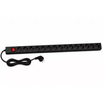 DSIT PDU vertical de 15 tomas con contacto de tierra (DS-15PDU-PE)