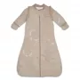 Lodger Hopper Matcha Turtle Saco de dormir para bebé con mangas desmontables, beige, 50/62