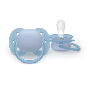 Philips Avent Ultra Soft chupete 0-6 meses, neutro, pack de 2