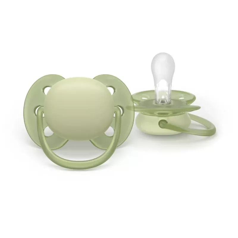 Philips Avent Ultra Soft chupete 0-6 meses, neutro, pack de 2