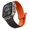 Spigen Athlex Air M correa para Apple Watch 8/9/10/11/SE/Ultra (44/45/46/49 mm) – negro/naranja