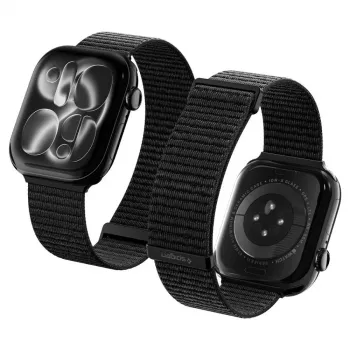 Spigen WBF01 correa para Apple Watch 8/9/10/11/SE/Ultra (44/45/46/49 mm), negra