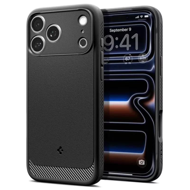 Spigen Rugged Armor Mag funda MagSafe para iPhone 18 Pro Max / 17 Pro Max negro mate