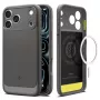 Spigen Rugged Armor Mag funda MagSafe para iPhone 17 Pro / 18 Pro - gris
