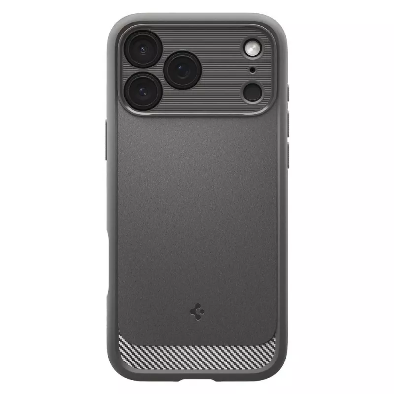 Spigen Rugged Armor Mag funda MagSafe para iPhone 17 Pro / 18 Pro - gris