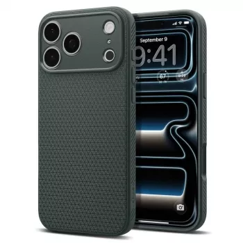 Spigen Liquid Air funda para iPhone 17 Pro / 18 Pro - Abyss Green