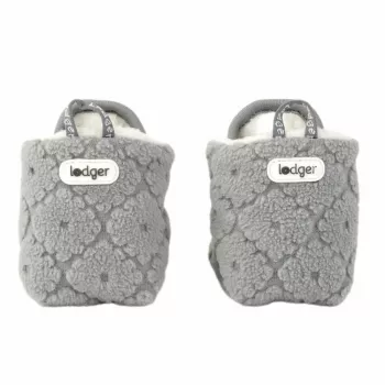 Lodger Slipper Folklore Fleece zapatillas de casa para bebé, Drizzle, 12-18 meses