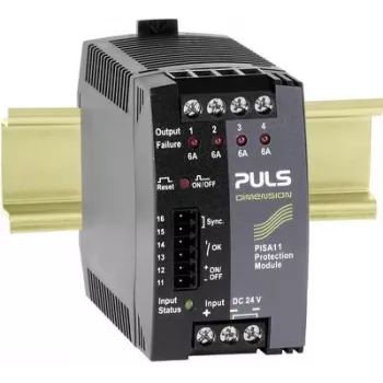 PULS DIMENSION PISA11.406 módulo interruptor de protección electrónico de 4 canales 24V DC 4x6A