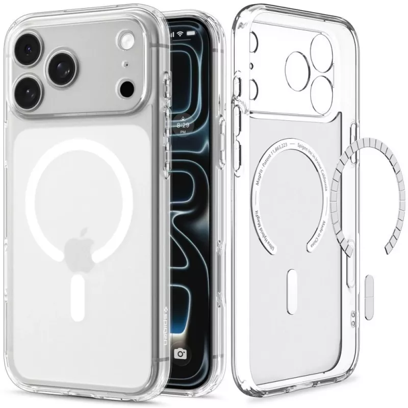 Spigen Ultra Hybrid Mag MagSafe funda para iPhone 18 Pro / 17 Pro - Frost White