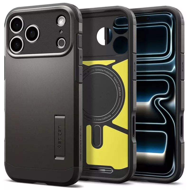 Spigen Tough Armor T funda MagSafe para iPhone 17 Pro / 18 Pro - Gunmetal