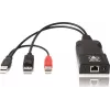 ADDER ALIF101T-DP transmisor extensor KVM DisplayPort sobre Cat5e/6/7 - 2560x1600, USB 2.0, audio, aluminio negro