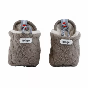 Lodger Buffalo botines de forro polar para bebé con suela antideslizante, marrón, 6-12 meses