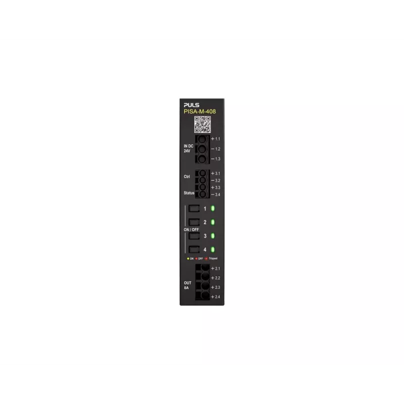 PULS PISA-M-408 módulo de protección selectivo, 4 canales, 24VDC, 40A, carril DIN