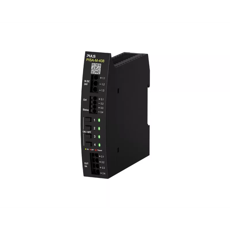 PULS PISA-M-408 módulo de protección selectivo, 4 canales, 24VDC, 40A, carril DIN