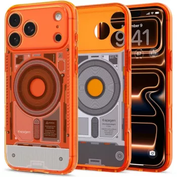 Spigen Ultra Hybrid Mag C1 funda para iPhone 17 Pro Max / 18 Pro Max – mandarina