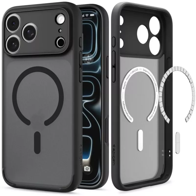 SPIGEN Ultra Hybrid MagSafe iPhone 17 Pro Max / 18 Pro Max Frost negro