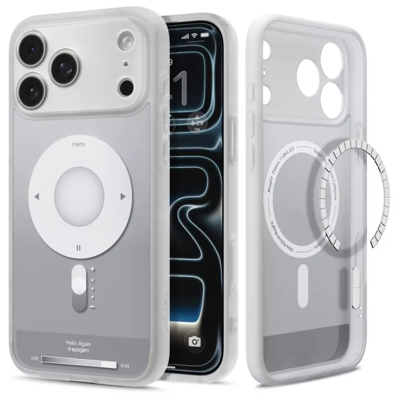 Spigen funda Ultra Hybrid MagSafe para iPhone 17 Pro Max / 18 Pro Max – Classic Silver
