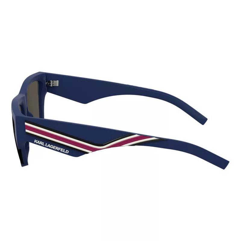 Karl Lagerfeld gafas de sol unisex KL6163S-401, montura negra, lentes grises, 59/17/145 mm