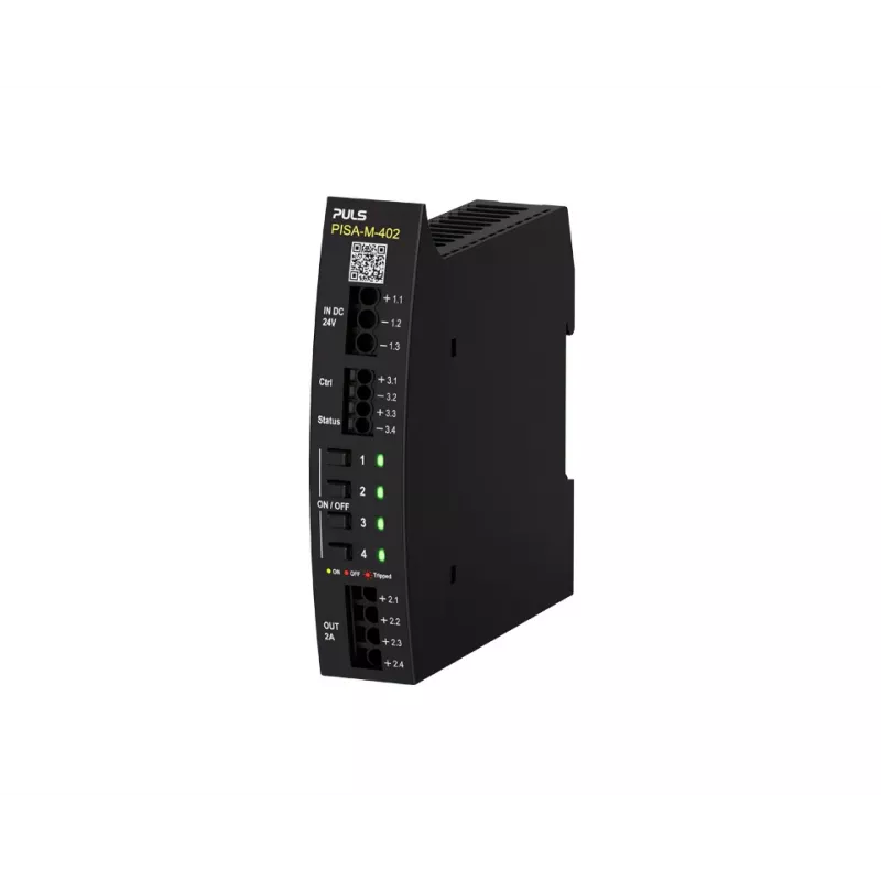 PULS PISA-M-402 interruptor de protección electrónico, 4 canales, 24 VDC, 8 A por canal, carril DIN