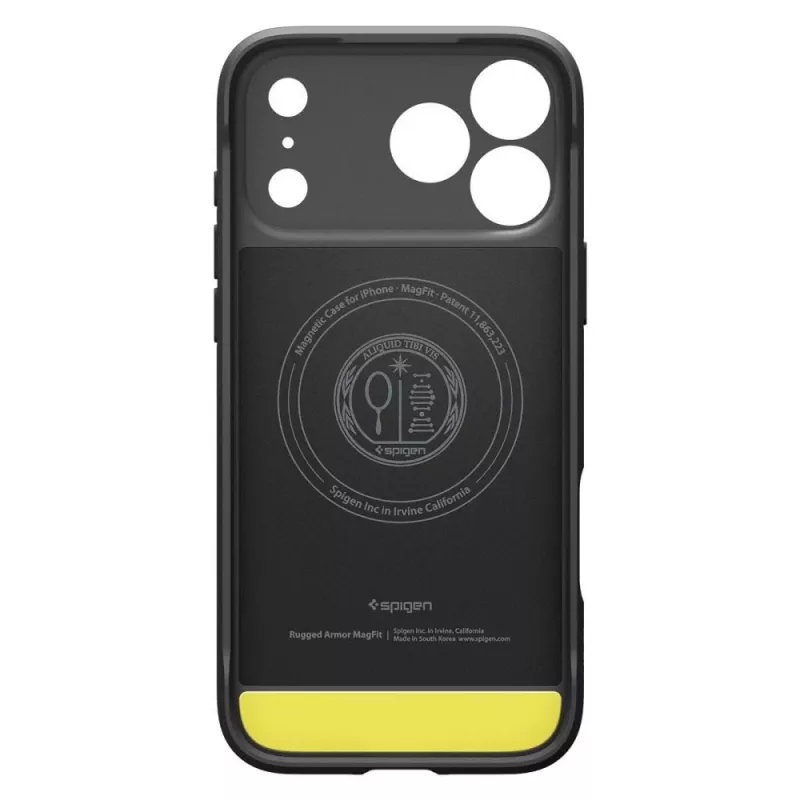 Spigen funda Rugged Armor Mag MagSafe para iPhone 18 Pro / 17 Pro – negro mate