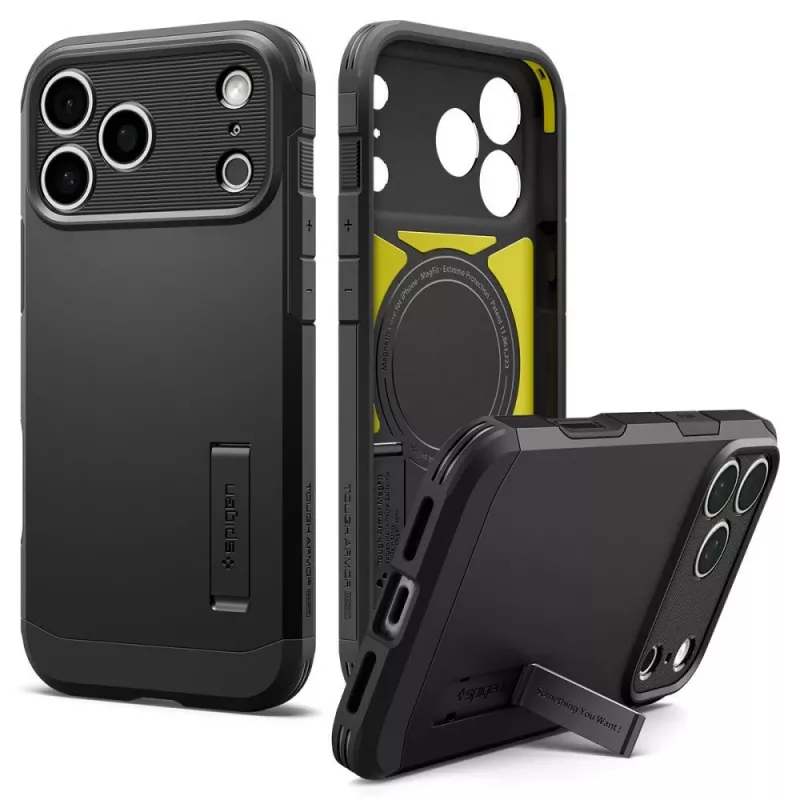 Spigen funda Tough Armor T MagSafe para iPhone 18 Pro / 17 Pro – negro