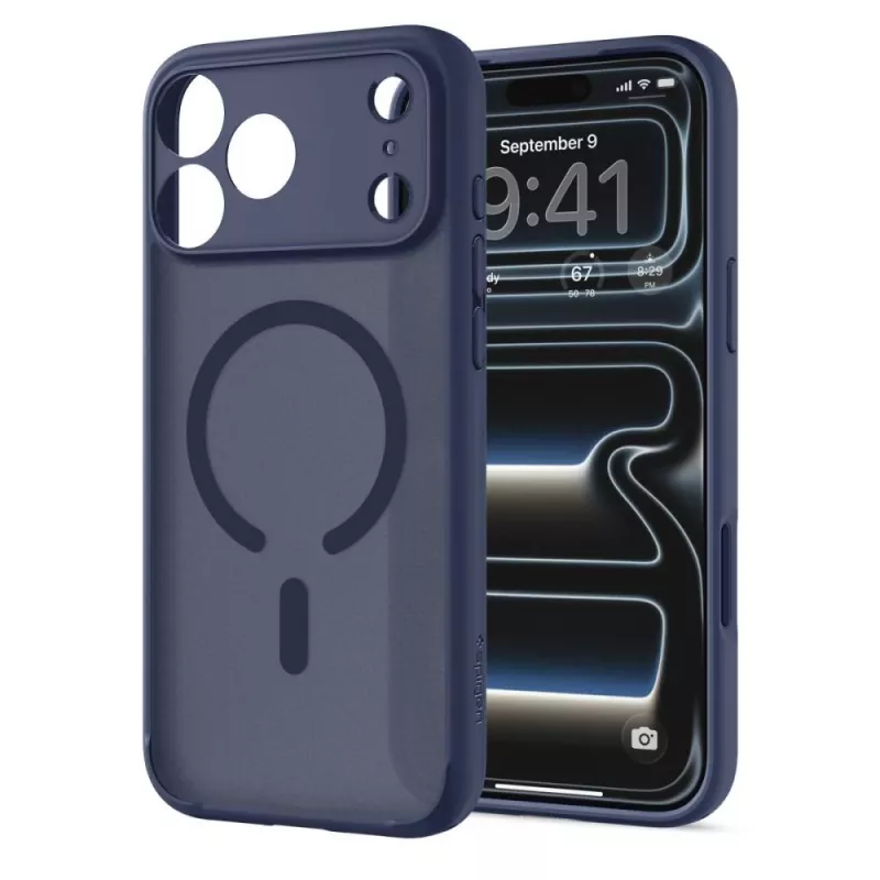 SPIGEN funda Ultra Hybrid MagSafe iPhone 17 Pro Max / 18 Pro Max Frost azul intenso