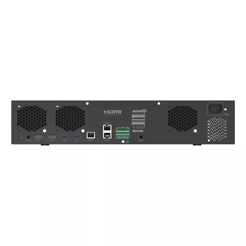 Hanwha Vision XRN-3220B2 NVR 32 canales 4K UHD, 8 bahías, RAID 5/6, 400 Mbps