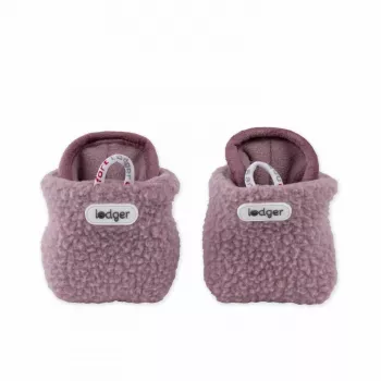 Lodger zapatillas Slipper Teddy para bebé, rosa, 0-3 meses, antideslizantes, polar, unisex