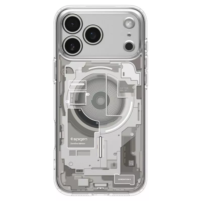 SPIGEN funda Ultra Hybrid MagSafe iPhone 17 Pro Max / 18 Pro Max Zero One Natural Titanium