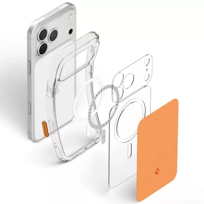 Funda Spigen Ultra Hybrid T Mag MagSafe para iPhone 17 Pro Max / 18 Pro Max – Naranja brillante