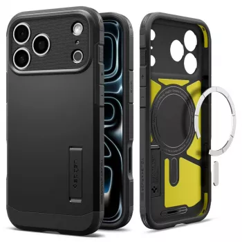 Funda Spigen Tough Armor T MagSafe para iPhone 17 Pro Max / 18 Pro Max – Negro