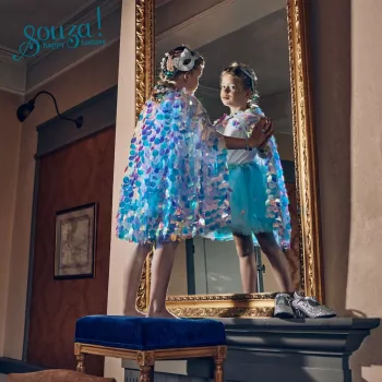 Capa de sirena Souza! Lorelie 3-4 años Azul