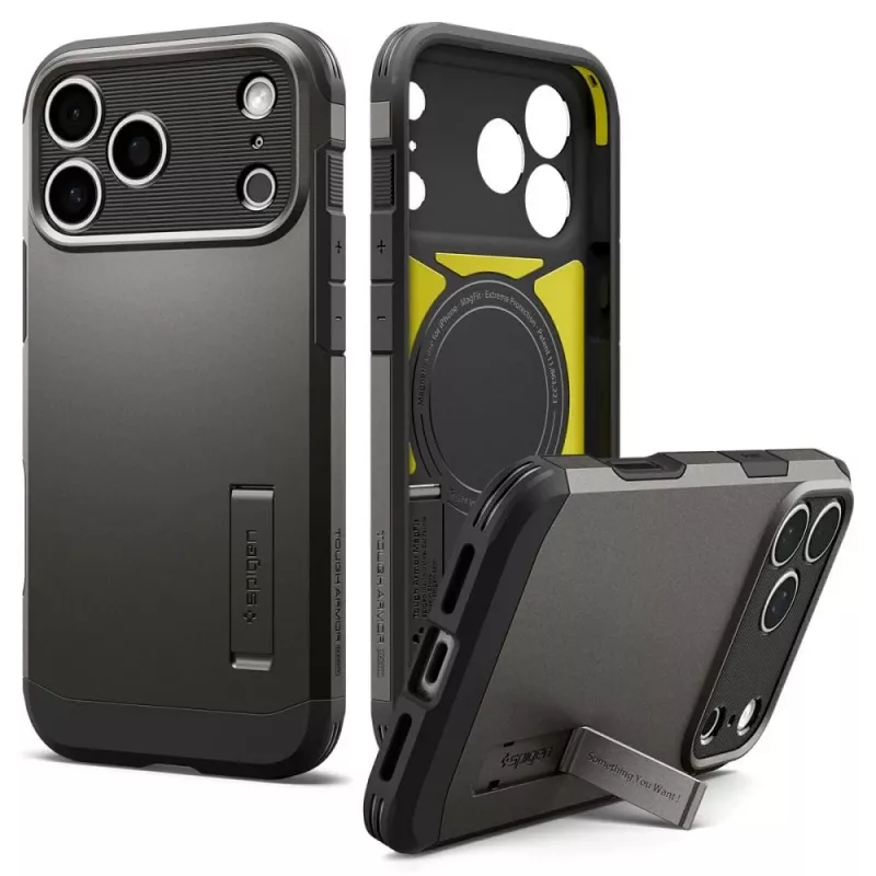 Funda Spigen Tough Armor T MAG MagSafe para iPhone 18 Pro Max / 17 Pro Max - Gunmetal