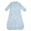 Saco de dormir para bebé Lodger Hopper Matcha Turtle con mangas desmontables, Blue Fogg, 50/62