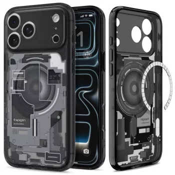 Funda Spigen Ultra Hybrid MagSafe iPhone 17 Pro / 18 Pro Zero One Negro