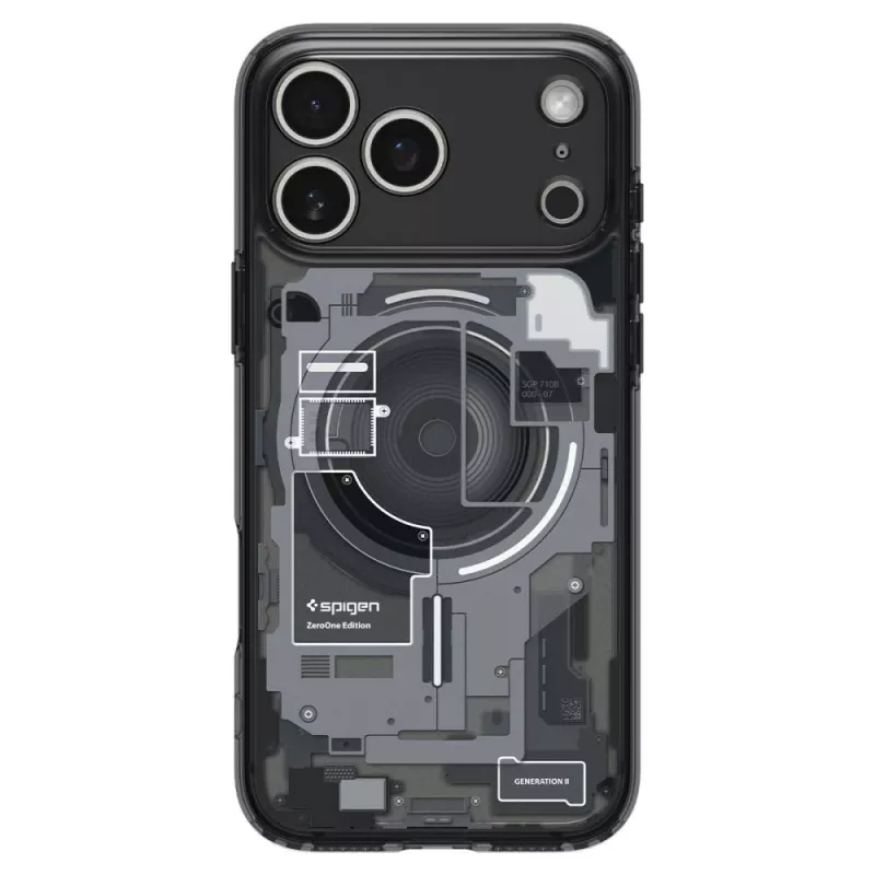 Funda Spigen Ultra Hybrid MagSafe iPhone 17 Pro / 18 Pro Zero One Negro