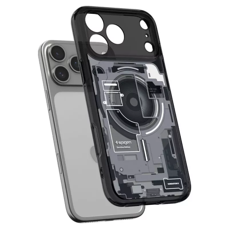 Funda Spigen Ultra Hybrid MagSafe iPhone 17 Pro / 18 Pro Zero One Negro
